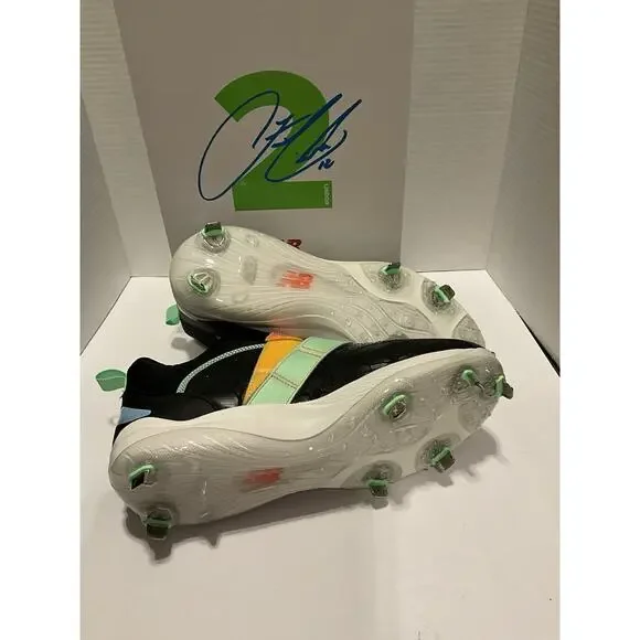 New Balance FuelCell Lindor 2 Baseball Cleats Size 11.5 Black Orange NIB - Picture 6 of 7